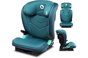 LIONELO Neal seggiolino auto 15-36 kg Isofix i-Size regolazione dello schienale a 3 livelli protezione laterale regolazione altezza del poggiatesta ventilazione (Turchese)