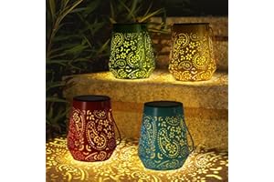 ‎OXYLED OxyLED Solarlaternen für Draußen – 4 Stück Wetterfeste IP44 Wasserdichte solarlaterne für außen Perfekte Gartendeko für Terrasse, Balkon, Garten, Patio, Ideales Geschenk für Gartenliebhaber