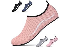 gitzing Water Beach Swim Shoes Women Sea Shoes Men Breathable Aqua Lightweight Barefoot for Surfing Running Driving Pool Yoga