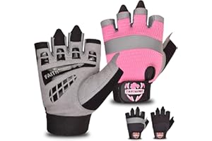 FIGHTSENSE Guanti da fitness uomo e donna,Guanti da palestra per sollevamento pesi,traspiranti,antiscivolo,imbottito per bodybuilding, palestra, crossfit, allenamento con i pesi