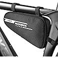 ROCKBROS Bike Bag Bicycle Frame Bag Bike Triangle Storage Bag Bike Accessories Pouch Cycling Pack for MTB Road Bicycle Accessories