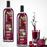 Hanzade Bitkisel Pancar Kvass Fermente Kırmızı Pancar İ&ccedil;eren K&uuml;r 1 Litre x 2 Adet Cam Şişe