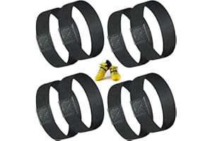 CONJURAIDE 8 Stück Schnürsenkel Fixierband, Schnürsenkel Fixierband Fussball Kinder Halter Fussball Schnürsenkelhalter Anti Loose für Fußballschuhe Hoher Absatz