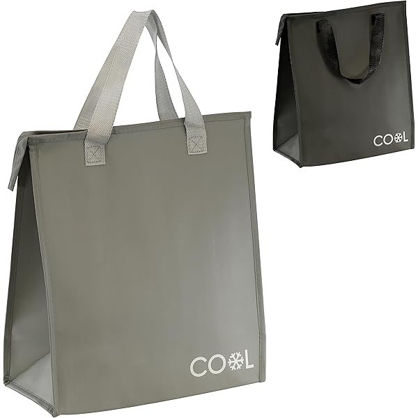 Food Delivery Bag Bodaon XL Insulated Zippered Thermal Tote - Technical View