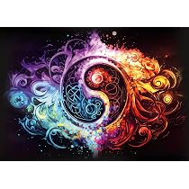 Ulmer Puzzleschmiede - Puzzle de 1000 pièces « vol de l'âme » - Magnifique Motif de Puzzle Spirituel sur Le thème du Yoga et de la méditation