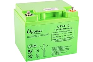 MASTER U-POWER U-Power - Batería piombo AGM Sigillata 44Ah 12V - Terminale a vite metrico M6