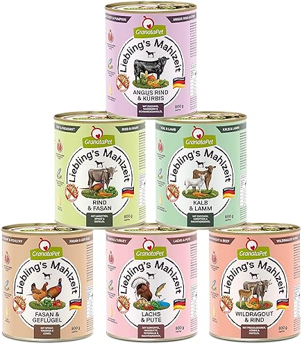 Cibo Umido Per Cani Dr. Clauder's - Stufato Di Maiale, 6 X 400 Gr, Alimento BARF Completo - Foto 2