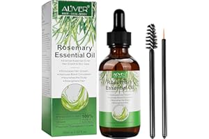 BIEYOC Olejek rozmarynowy do włosów, olejek rozmarynowy do porostu włosów i pielęgnacji skóry, czysty ekologiczny olejek rozmarynowy do suchych, uszkodzonych włosów i wzrostu, leczenie wypadania włosów,