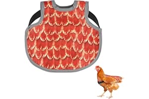 FNAOBAI Chicken Saddle for Hens Chicken Aprons & Vest Jacket for Hens protector for hens with adjustable strap (Yellow)