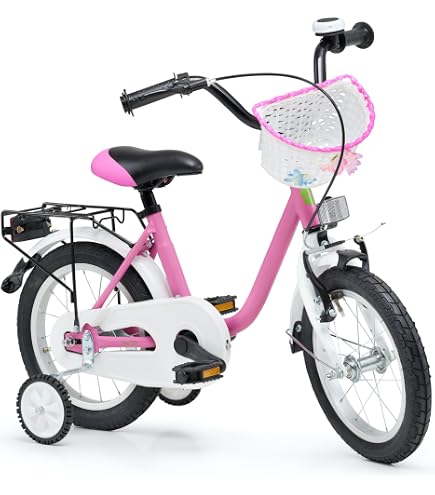 Bachtenkirch Qualitäts Kinderfahrrad 14 Zoll matt Pink Mädchen Kinderrad Fahrrad ab 3 Jahre Sport & Freizeit