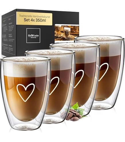 Zak Designs Verre à Café Double Paroi Dot - 20 Cl, Verre Bleu, Design Moderne Et Élégant