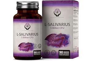 EARTH'S NURTURE EN Lactobacillus Salivarius Probiotique | 90 Capsules Lactobacillus Salivarius Haute Teneur - 5 Milliards d'UFC Probiotiques L Salivarius par Capsule | Sans OGM Sans Gluten Sans Allergène