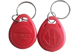 YARONGTECH Tag de proximité RFID 125KHz Smart EM ID Em4100 lecture uniquement Rouge/gris/orange/noir/bleu (lot de 10)