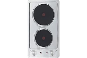 respekta Kochfeld Einbaukochfeld Duo Kochplatte autark 2 Platten Edelstahl, (H x B x T): 4 x 29 x 51 cm