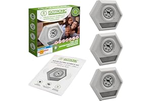 ISOTRONIC Repelente de mosquitos en forma de enchufe con luz ultravioleta | Mata mosquitos eléctrico para interiores | Contra mosquitos, moscas y polillas | Sin fragancias | Apto para 230 V | Set de 3