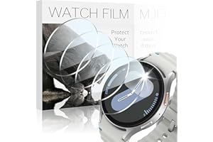 AIDOWU 4-Stück Glas Schutzfolie Kompatibel mit Samsung Galaxy Watch 7 6 5 4 44mm Displayschutz HD Klar 9H Gehärtetem Glas Displayschutzfolie für Galaxy Watch 7 6 5 4 44mm Schutz,Kratzfestigkeit