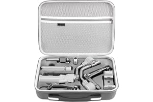 GAEKOL RS 4 Mini Tasche, PU-Leder Tragbare Aufbewahrung Umhängetasche Reisetasche Reise Aufbewahrungstasche mit Schultergurt für DJI Ronin RS4 Mini Combo, Gimbal Stabilisator und Zubehör