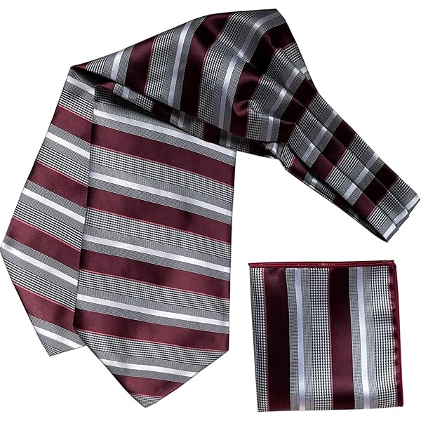 Set Cravatta E Fazzoletto Uomo | Tinta Unita Elegante | Poliestere | Per Business E Matrimoni