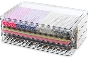 Citylife 3 PCS Plastic Storage Boxes with Lids Portable Case for Drawers, Clear Stackable File Box for Organizing A4 Paper, Letters, Stationery, Documents, Craft, Photo