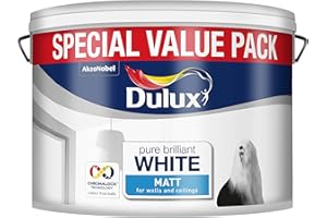 Dulux Matt Paint, 7 L - Pure Brilliant White