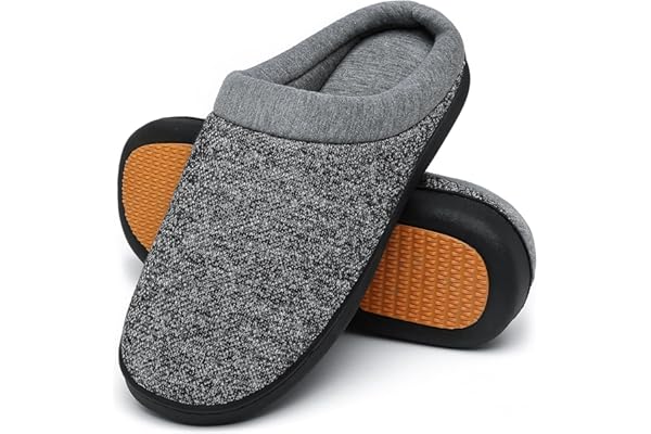 Mishansha Zapatillas de Casa Mujer Hombre Cálido Espuma de Memoria Invierno Pantuflas, Gr.36-49