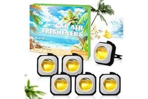 LA BELLEFÉE Parfum Voiture, Désodorisant Voiture, 6 x 4 ml Hawaï Parfum, Désodorisants Pour Auto, Élimine les Odeurs et Rafraîchit L’intérieur, Désodorisants de Voiture, sent bon voiture