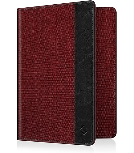 Porta Passaporto Fintie Con Protezione RFID | Tessuto Denim Indigo | Per Carte Di Credito E Documenti - Foto 6