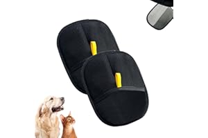 HIRHNDFK Celery Pets Double-Sided Pet Grooming Gloves, Reusable Cat Dog Grooming Hair Remover Mitt Massage Deshedding Glove Brush, Static Removal Gloves, for Clothes, Sofas, Carpets-1pcs