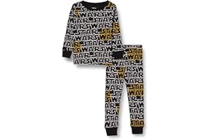 Amazon Essentials Disney | Marvel | Star Wars Boys Fitted Cotton Pyjamas, Multi-Pack