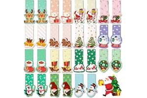‎WUKONG Wukong 30 Stück Magnetlesezeichen Kinder Weihnachten, Mitgebsel Weihnachts Lesezeichen, Weihnachtsgeschenke für Schüler, Kollegen und Freunde