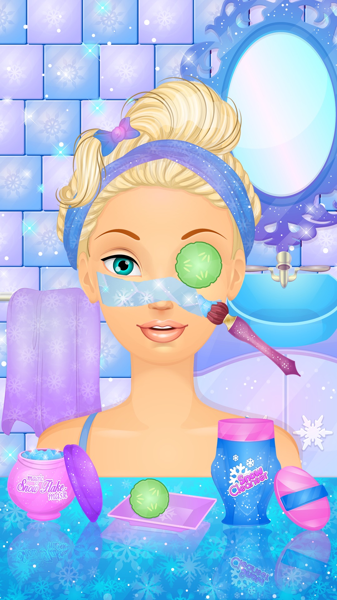 Ice Prom Queen Salon Spa, Makeup and Dressup Games for Girls Full