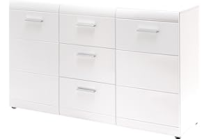 GERMANIA DIE MÖBELMACHER Credenza, Legno, Bianco, 144 x 86 x 40 cm