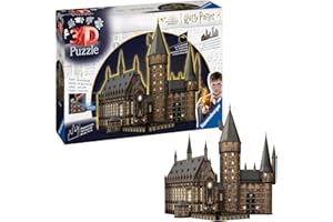 Ravensburger 3D Puzzle 11550 - Harry Potter Hogwarts Schloss - Die Große Halle - Night Edition - die beleuchtete Great Hall des Hogwarts Castle für alle Harry Potter Fans ab 10 Jahren