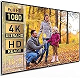 WEWATCH Écran de Projection Anti-lumière, 120 Pouces Optical Layer Material Écran Videoprojecteur 16:9 HD Foldable Anti-Creas