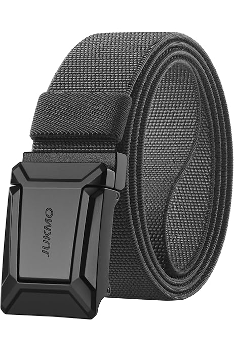 6-Pack Nylon Belts For Men & Women - Tactical Work Belt, Plastic Buckle, Metal-Free, Adjustable