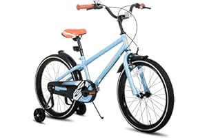 STITCH Bicicleta Infantil 14/16/18/20 Pulgadas para niñas y niños de 3-13 años, 14/16/18/20 Pulgadas Bicicleta para niños con estabilizadores (Rosa, Beige, Azul, Plata, Verde)