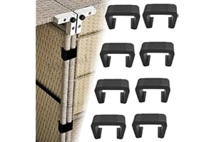 CZLINODUMMX Möbel-Verbindungsklemmen Verbindungsklammern Gartenmöbel Verbinder für Gartenmöbel Set Rattan wie Rattan Stuhl und Rattan Sofa,Outdoor Couch Patio Furniture Lounge Set Clips, 5 Stück(Schwarz)