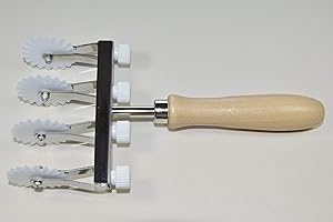 Elettro Center Tagliapasta Lame Dentate Regolabile, Bianco