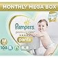 Pampers Premium Care Pants, Medium size baby diapers (MD), 108 Count, Softest ever Pampers pants