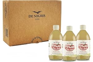 De Nigris 1889 Cofanetto Benessere Aceto Di Mele Con Madre Non Filtrato e Biologico "MelaMadre" - 3x500ml | Aceto Di Mele Biologico Non Pastorizzato Senza Glutine | Aceto Di Mele Con Madre