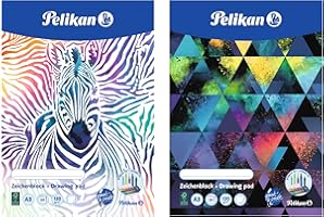 Pelikan 236799 Blok Rysunkowy, Wielokolorowy, A3, 20 Arkuszy