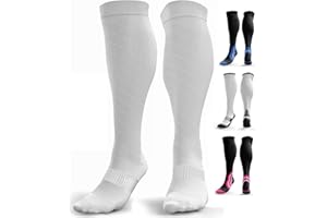 aZengear Chaussette de Compression Femme et Homme (20-30mmHg Classe 2) Bas de Contention Mollet Medical Sport Running de Vol Circulation, Jambes Enflées les Varices, Voyage en Avion