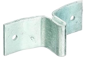 Alberts 211561 Patte pour poteau de clôture en profilé T | galvanisé à chaud | 148 x 40 mm