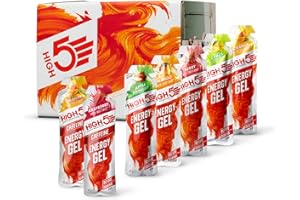 HIGH5 Energy Gels - Quick Release Sports Gels to Power Muscles for Peak Performance - Natural Fruit Juice - On The Go Energy Boost for Running, Cycling and Endurance (Mixed, 20 x 40g)