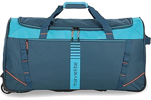 travelite Trolley Reisetasche mit Rollen, Sporttasche Basics Active, große Rolltasche im frischen Design, 71 cm, 86 Liter