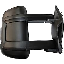 Specchietto Retrovisore Elettrico Termico Braccio Lungo Con Antenna 16w Freccia 81 Fili Nero Dx