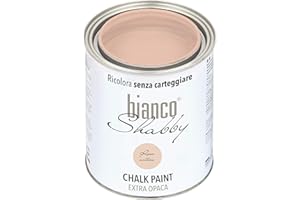 BIANCO SHABBY biancoShabby® Chalk Paint Rosa Antico Pintura Shabby Chic Vintage para Muebles y Paredes Extra Mate vuelva a dar color fácilmente todo tipo de material sin lijar (1 l Paquete de 1)