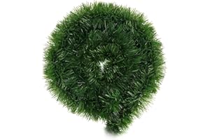 LALIEFFACELY Künstliche Tannengirlande 10M, Girlande Tannengrün für Deko Weihnachten Aussen Innen, Weihnachtsgirlande für Türschleife Treppe Türwand Treppengriffe (10 Meter)