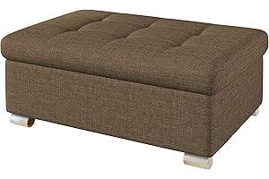 ‎MIRJAN24 Mirjan24 Hocker Niko groß Sitzhocker Polsterhocker Sitzbank Fußbank Pouf Farbauswahl (Lux 03)