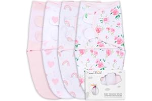 Mama Cheetah Baby Swaddle Sack, Organic Swaddle Blanket, Newborn Swaddling Sleep Sacks, Adjustable Infant Blanket Wrap, Easy Swaddles for Boy Girl 0-3 Month